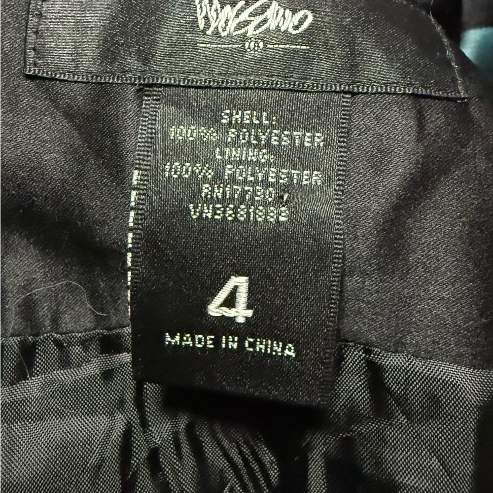🧚🏻♀️ Mossimo teal and black a-line skirt size 4 - Picture 3 of 6